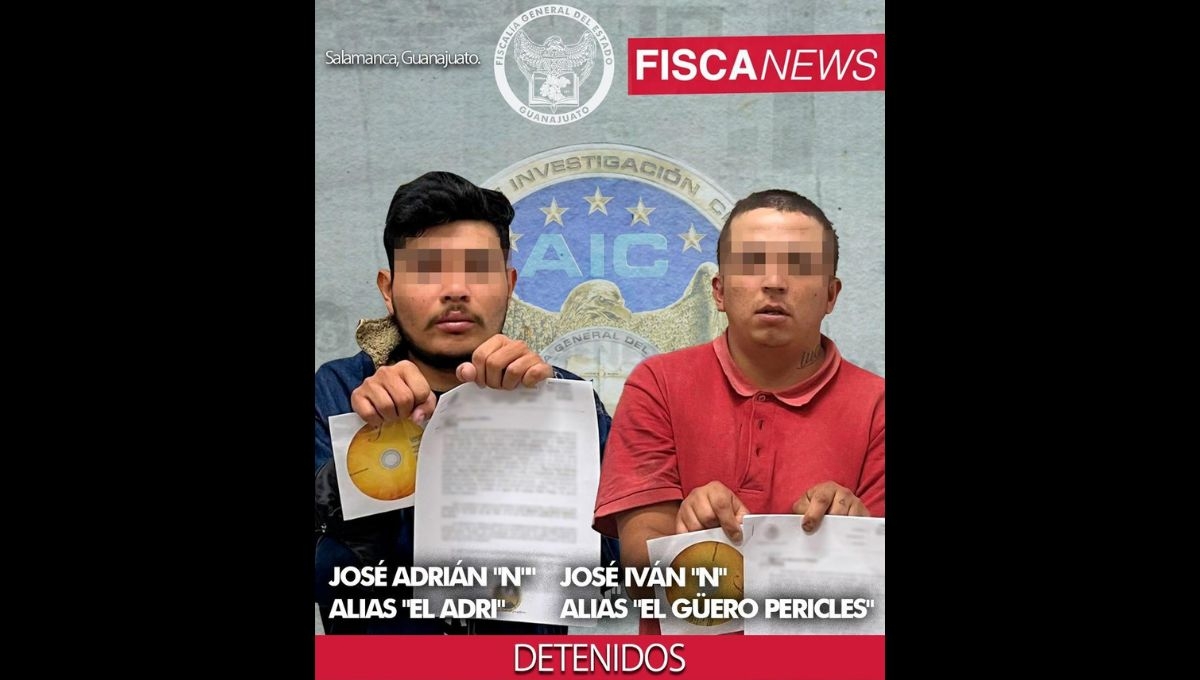 La Fiscalía General de Justicia de Guanajuato informó sobre la detención de dos presuntos implicados en la desparición de la madre buscadora Lorenza "N"m, así como del asesinato de su esposo e hijo