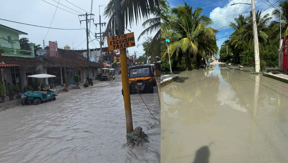 Inundaciones y mal estado de las calles 'ahuyenta' la actividad turística en Holbox