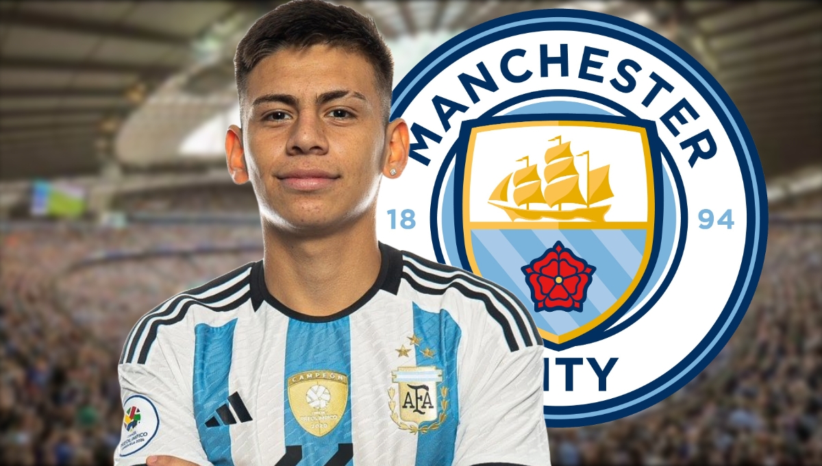 El futbolista, que también había despertado el interés del Barcelona, firmó un contrato con los Citizens hasta 2028; el joven centrocampista permanecerá en River hasta enero del 2025
El futbolista, que también había despertado el interés del Barcelona, firmó un contrato con los Citizens hasta 2028; el joven centrocampista permanecerá en River hasta enero del 2025