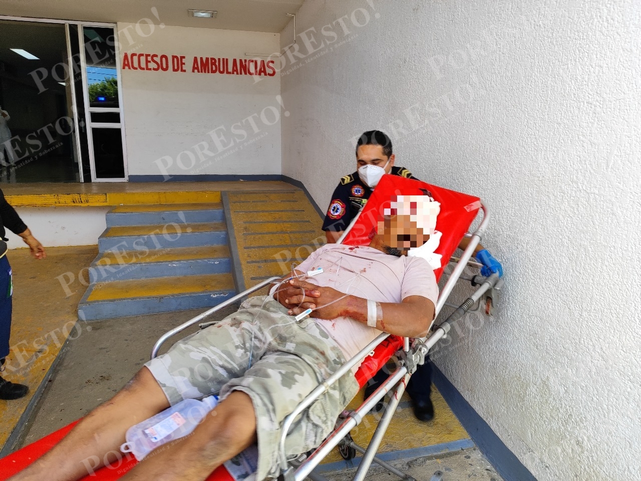 El hombre ingresó gravemente herido al hospital San Carlos de Tizimín