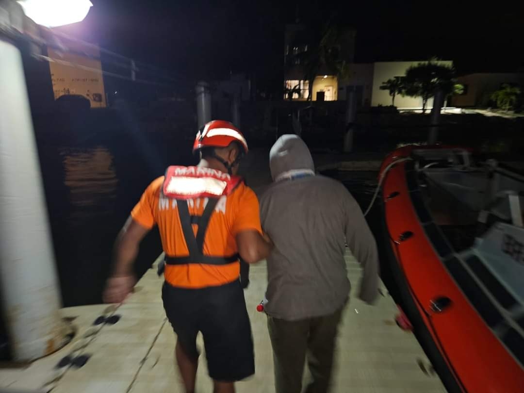 El hombre fue trasladado a un hospital de Progreso