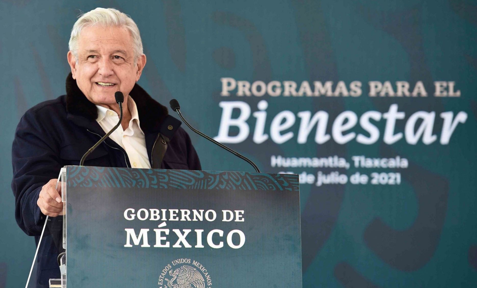 El presidente AMLO brinda informe sobre los Programas para el Bienestar