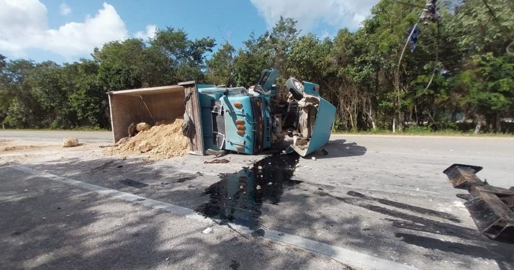 Sucedió en el tramo de la autopista Mérida-Cancún, a las 12 horas de ayer sábado.