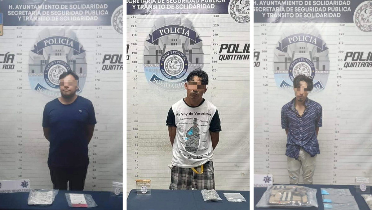 Dos de los tres detenidos los sorprendieron con estupefacientes. Dos de los tres detenidos los sorprendieron con estupefacientes.