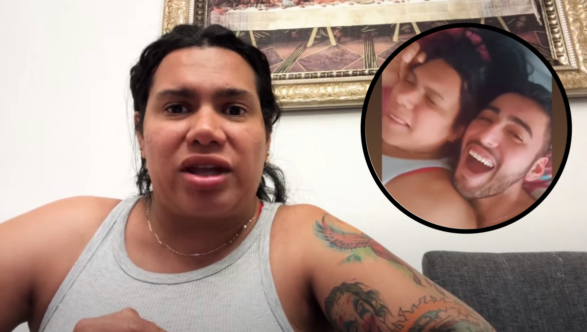 La pareja se les ve feliz en casa del papá de Kimberly