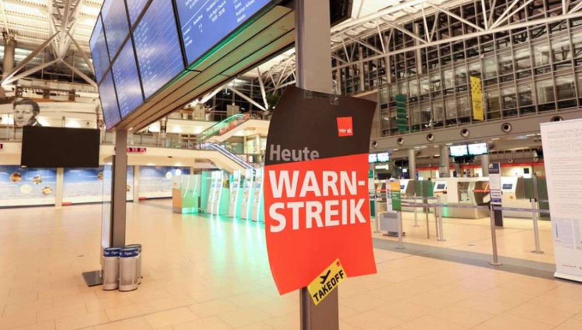 La huelga del personal de seguridad ha paralizado este jueves aeropuertos y afecta al tráfico aéreo en Alemania La huelga del personal de seguridad ha paralizado este jueves aeropuertos y afecta al tráfico aéreo en Alemania