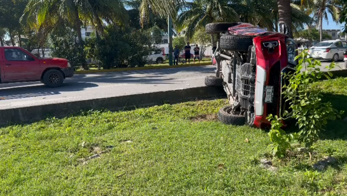 El choqué se registro esta mañana en la avenida Andrés Quintana Roo El choqué se registro esta mañana en la avenida Andrés Quintana Roo