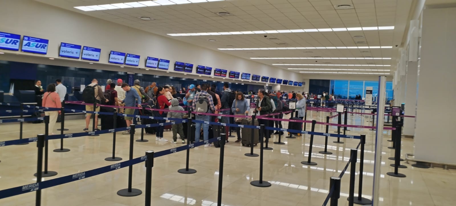Los vuelos en el aeropuerto de Mérida son mayormente adelantados Los vuelos en el aeropuerto de Mérida son mayormente adelantados