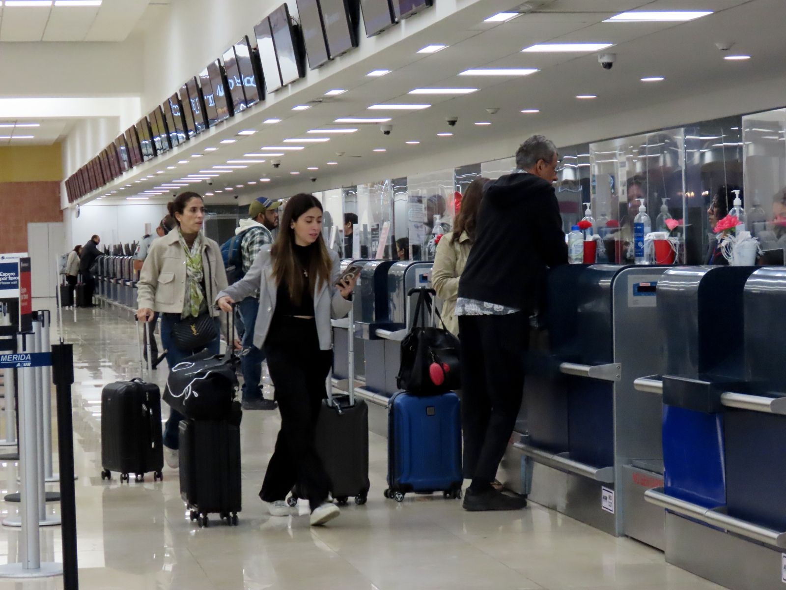 El aeropuerto de Mérida opera con vuelos adelantados