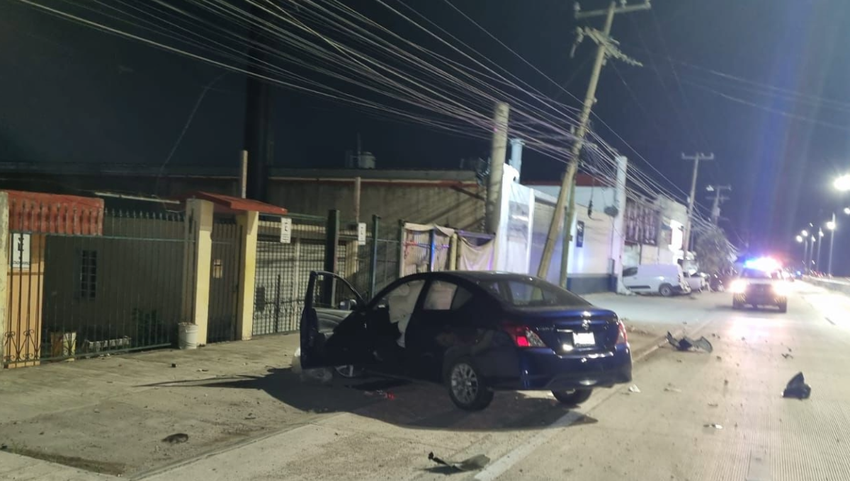 El automovilista abandonó el lugar del siniestro.