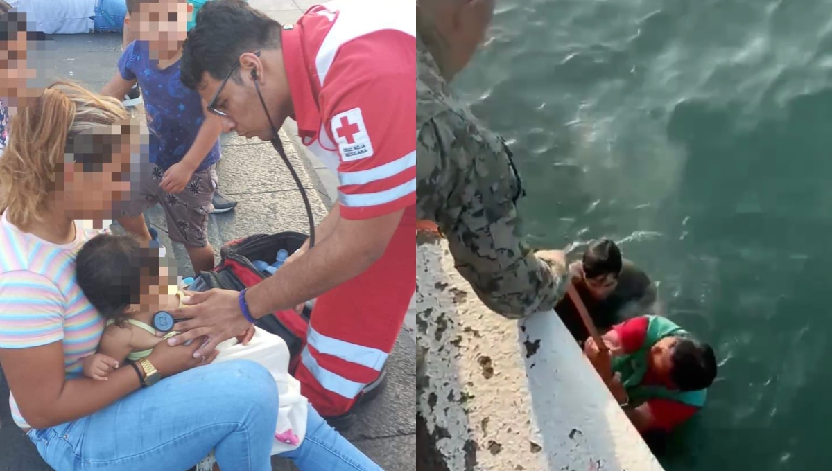 La menor fue auxiliada y sacada del mar con vida