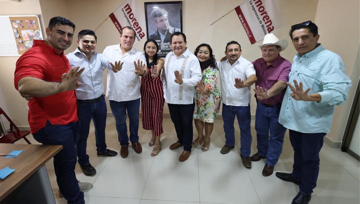 Joaquín Díaz Mena continúa recibiendo apoyo para el proyecto de la Cuarta Transformación en Yucatán