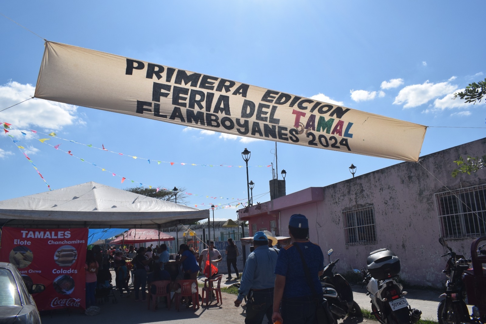 Personas de todo Progreso asistieron a la Feria del Tamal en Flamboyanes