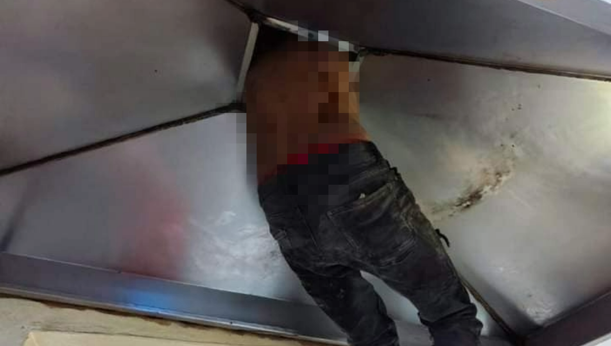 El ladrón quedó suspendido en el aire hasta que los dueños del establecimiento llegaron y marcaron al 911