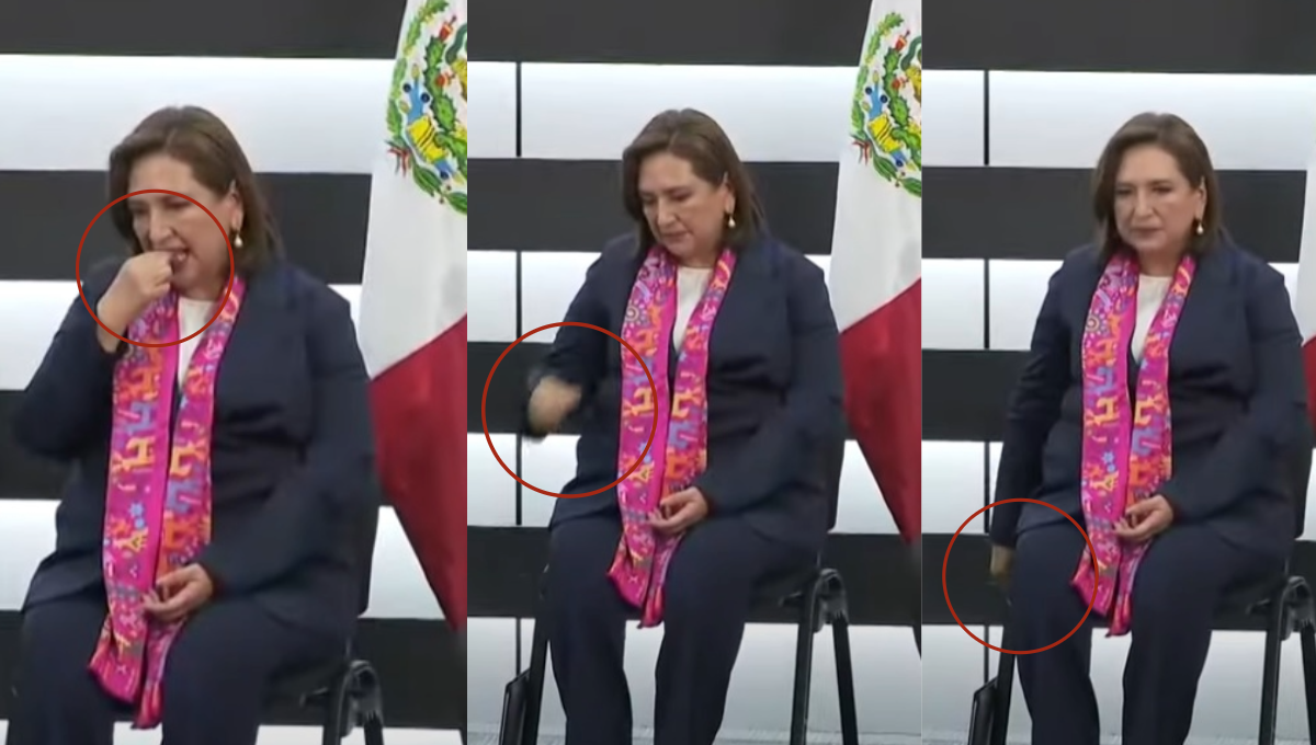 El momento fue captado en plena transmisión del INE El momento fue captado en plena transmisión del INE