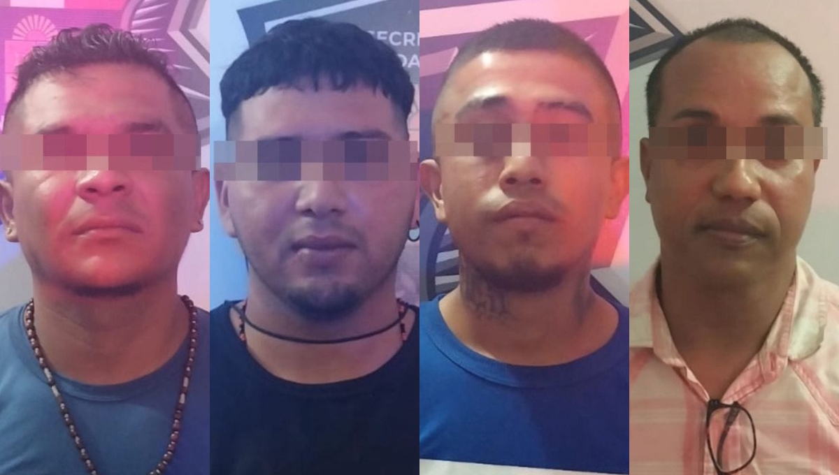 Los cuatro hombres quedaron a disposición de la FGE Quintana Roo