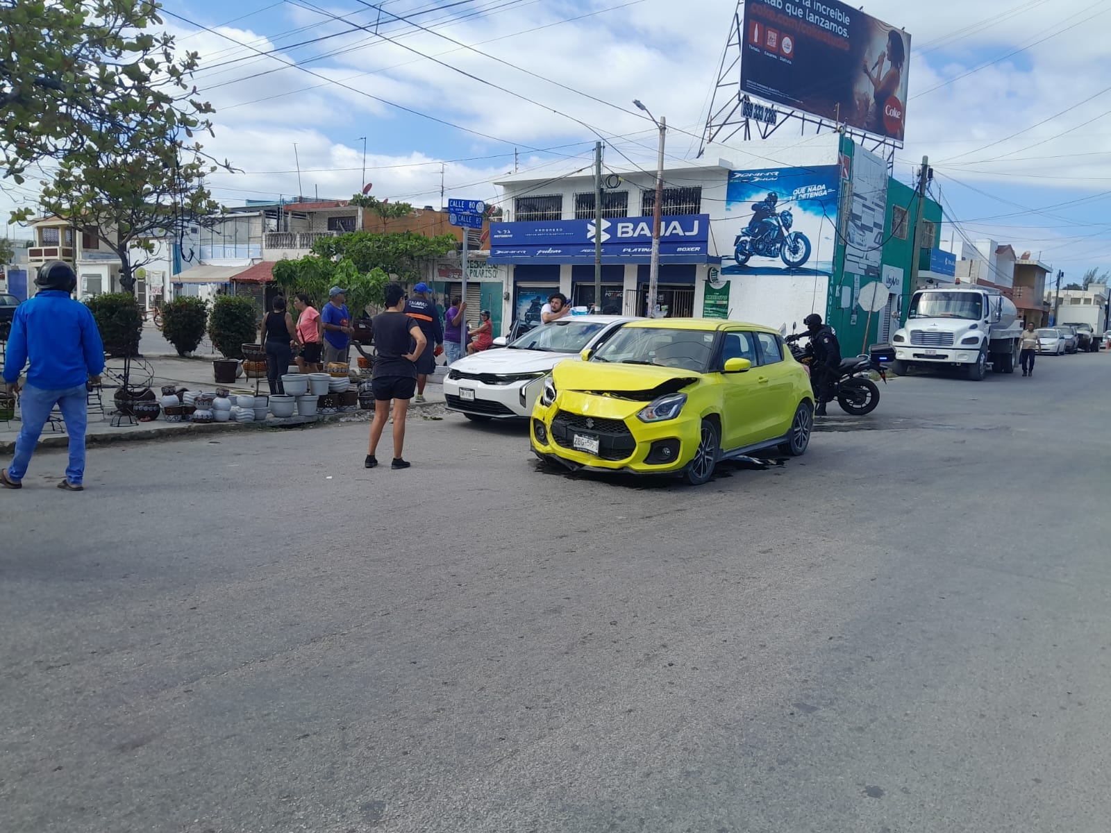 Ambos conductores debieron llegar a un acuerdo para resolver los daños Ambos conductores debieron llegar a un acuerdo para resolver los daños