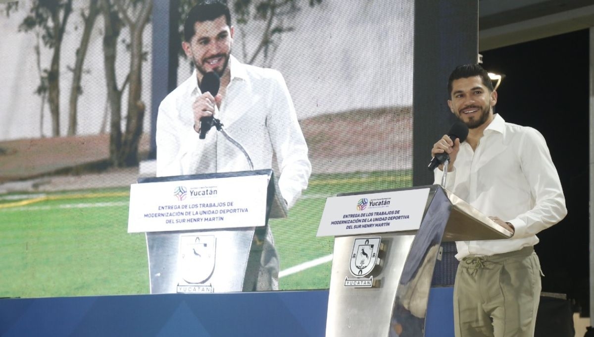 Henry Martín viajó a Mérida para inaugurar la Unidad Deportiva junto a sus seres queridos Henry Martín viajó a Mérida para inaugurar la Unidad Deportiva junto a sus seres queridos