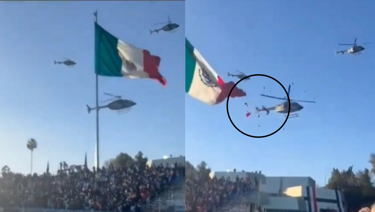 El momento fue grabado por varios asistentes, mismos que lo compartieron en redes sociales