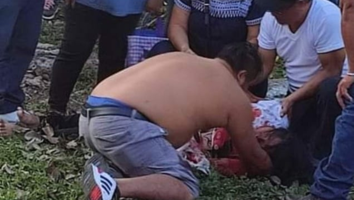 La mujer fue trasladada a un hospital de Mérida