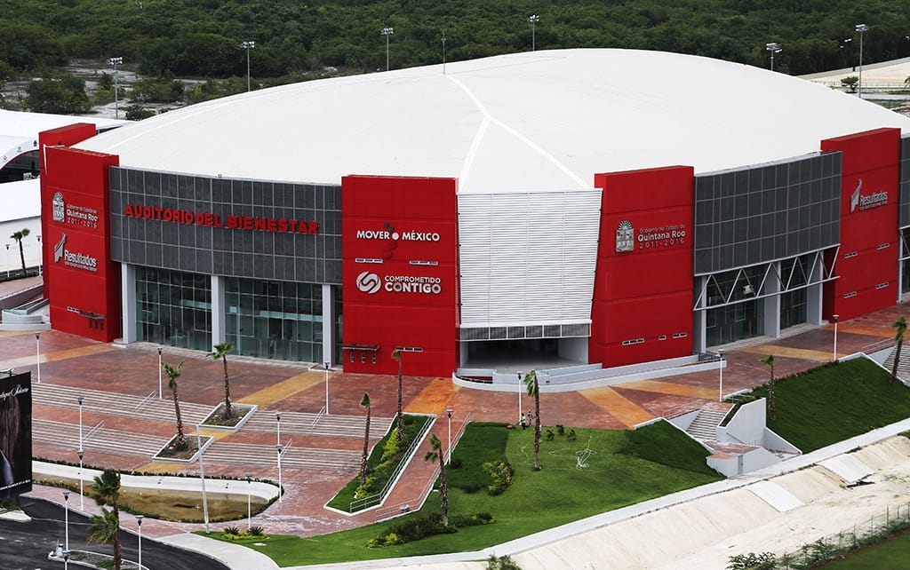 Se tenía planeado que el Auditorio del Bienestar en Cancún sirviera como un referente para conciertos y espectáculos internacionales
