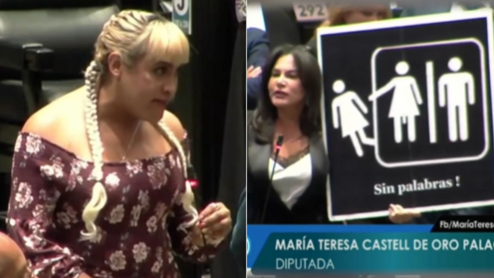 Diputada trans y diputada Teresa Castell discuten la ideología de género Diputada trans y diputada Teresa Castell discuten la ideología de género