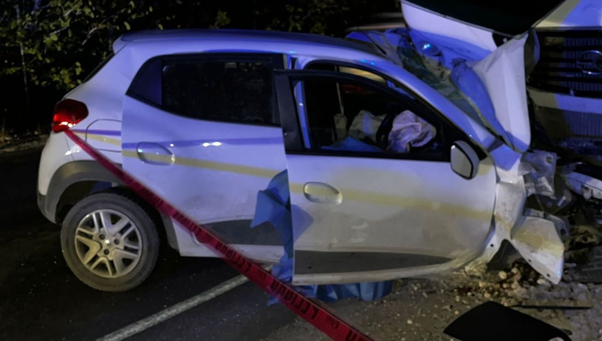 Así terminó el vehículo tras el accidente Así terminó el vehículo tras el accidente