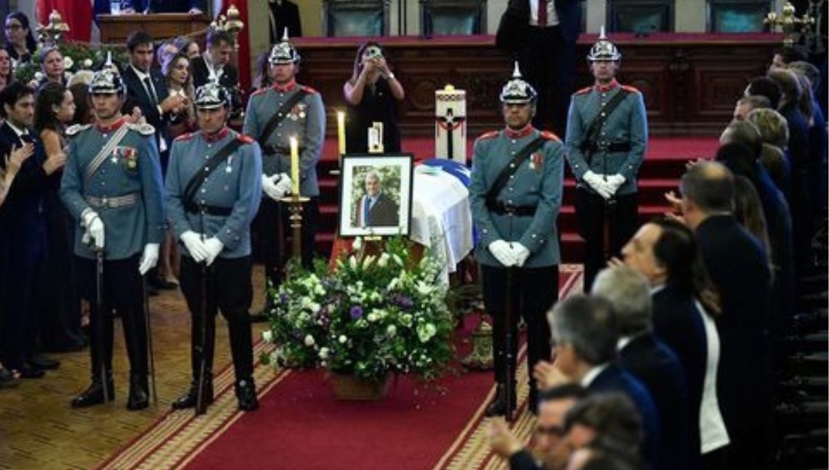 Este viernes se realiza el funeral de Estado del expresidente de Chile, Sebastián Píñera en la antigua sede del Congreso Nacional en Santiago Este viernes se realiza el funeral de Estado del expresidente de Chile, Sebastián Píñera en la antigua sede del Congreso Nacional en Santiago