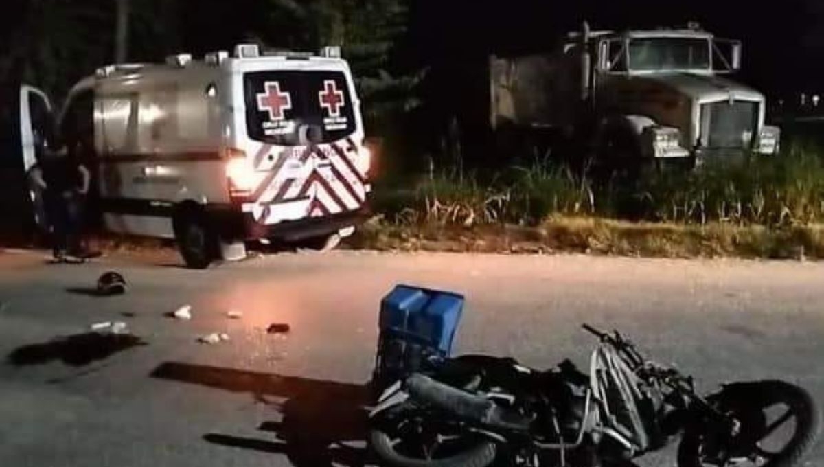 Así terminó la motocicleta luego del choque Así terminó la motocicleta luego del choque