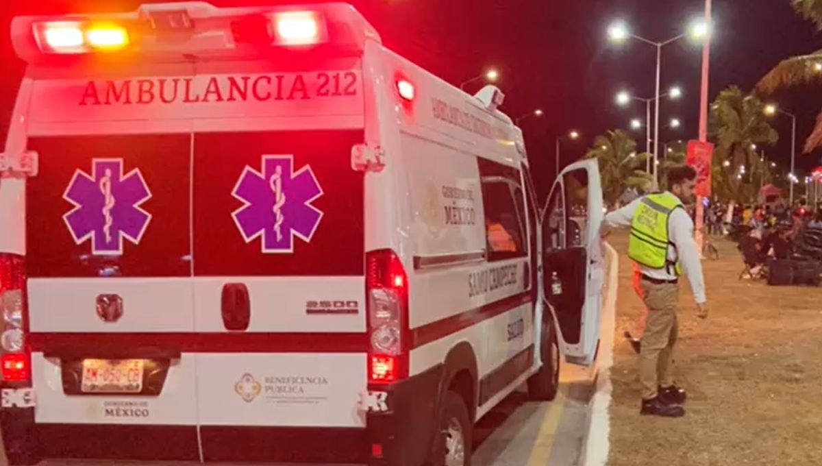 El grupo de rescate SAMU auxilió a la mujer en Campeche