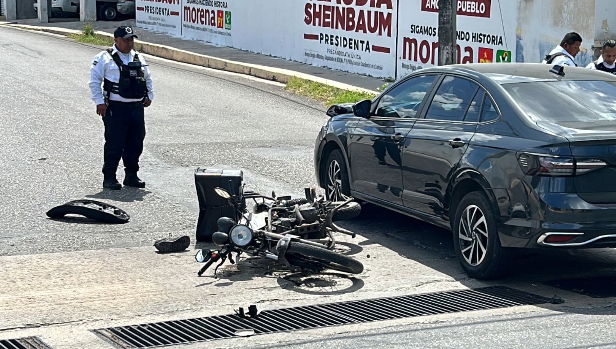El motociclista circulaba a exceso de velocidad