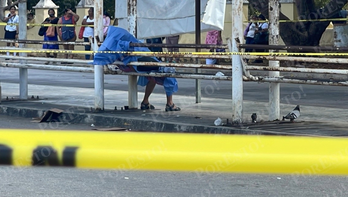 La zona fue acordonada en espera del Servicio Médico Forense