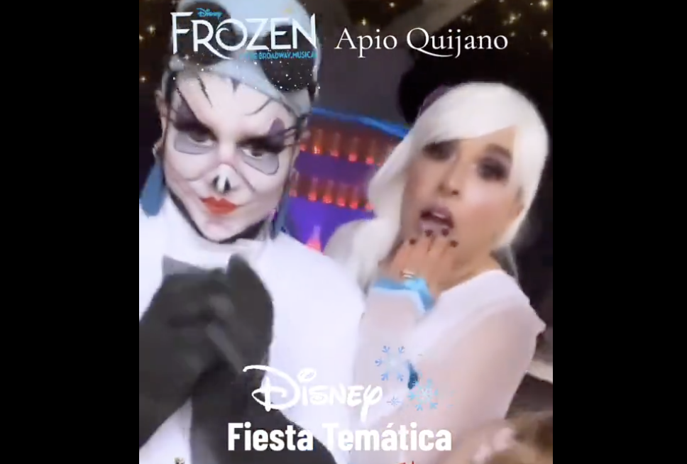Apio Quijano se disfraza de la princesa Elsa de Disney Apio Quijano se disfraza de la princesa Elsa de Disney
