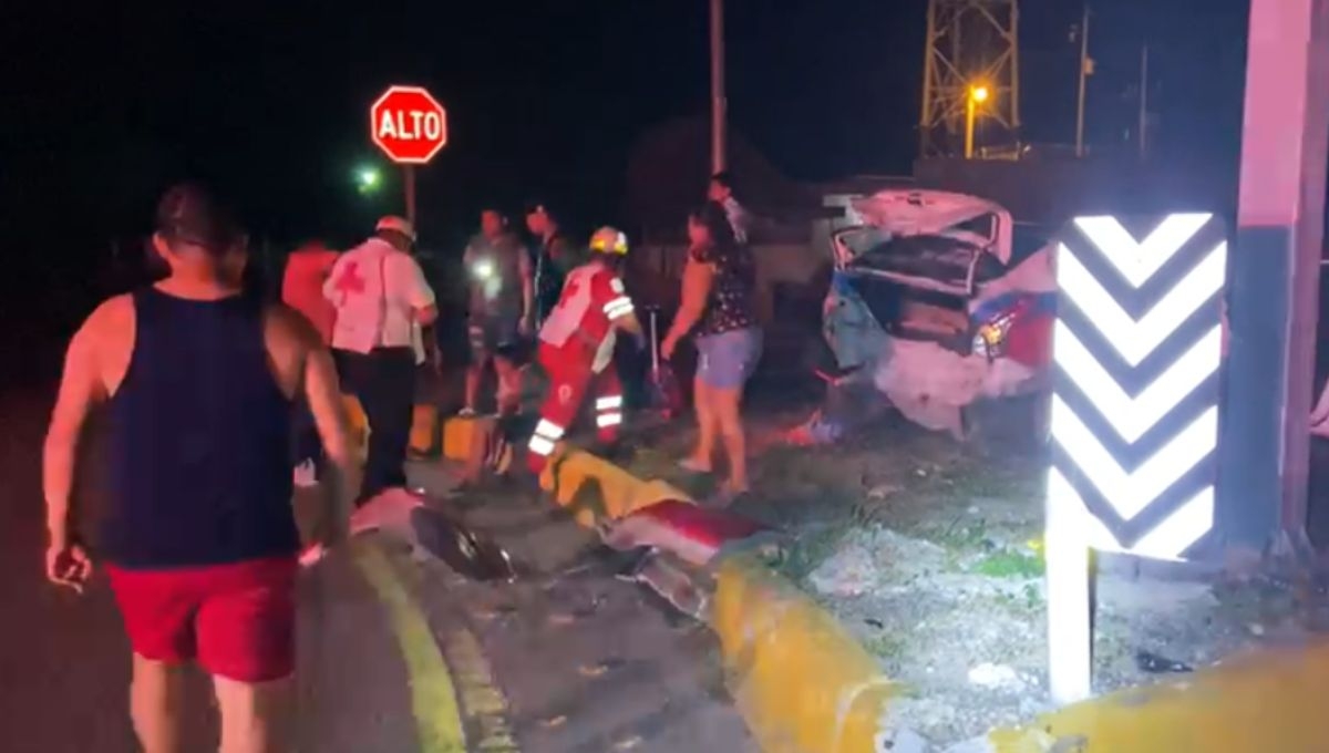 Así terminó el taxi en el tramo federal