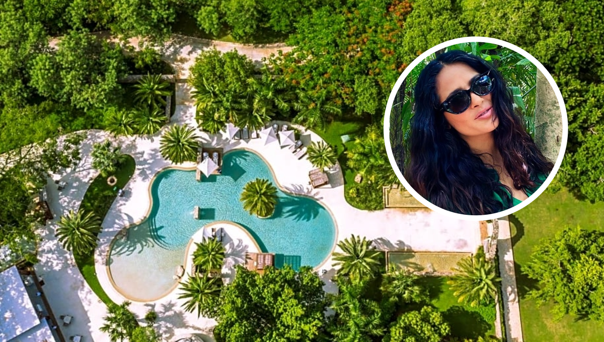 Salma Hayek celebró el Día de San Patricio en Yucatán Salma Hayek celebró el Día de San Patricio en Yucatán