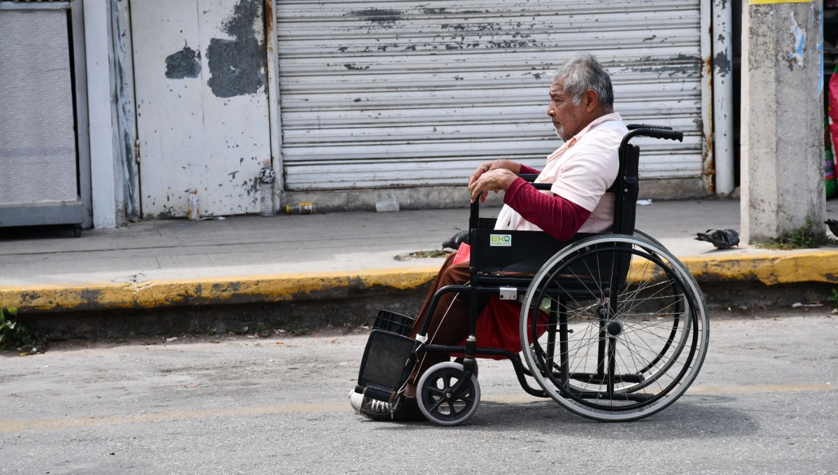 Las banquetas del Centro Histórico no estén hechas para personas con discapacidad