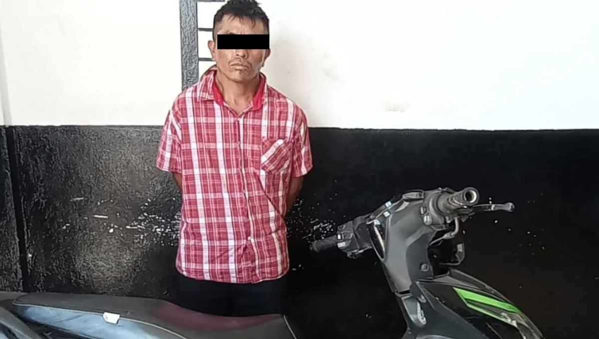 Detienen a un hombre por robarse una motocicleta en Tizimín