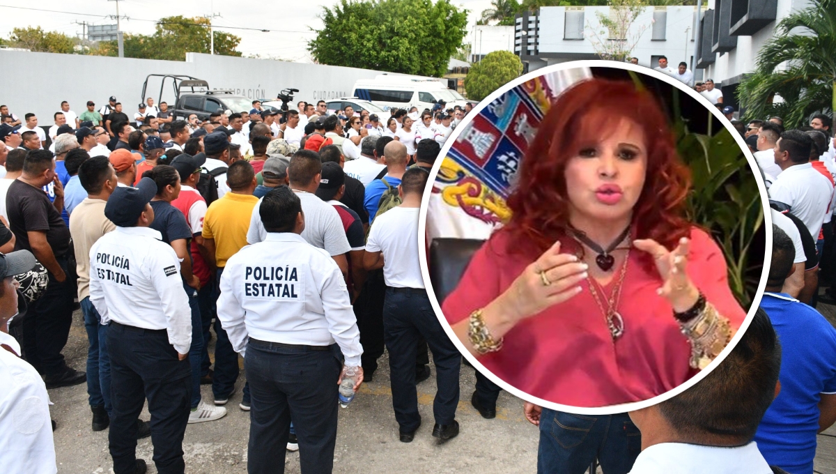 Layda Sansores aseguró que son sólo 80 policías que protestan en Campeche