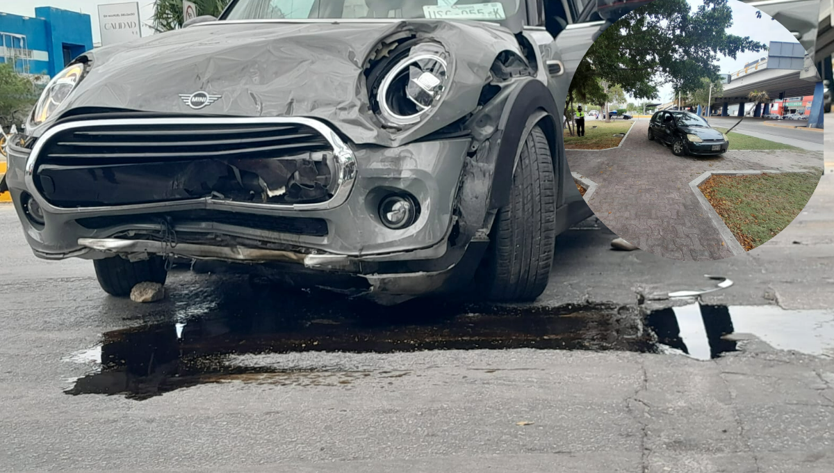 El accidente dejó daños materiales El accidente dejó daños materiales