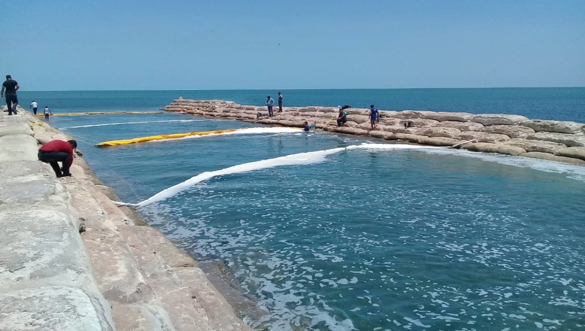 La Secretaría de Marina Armada México resguarda la zona