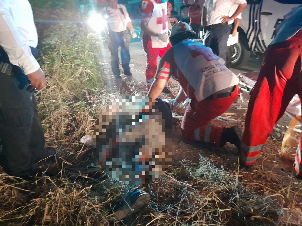 El hombre fue llevado al IMSS de Escárcega El hombre fue llevado al IMSS de Escárcega