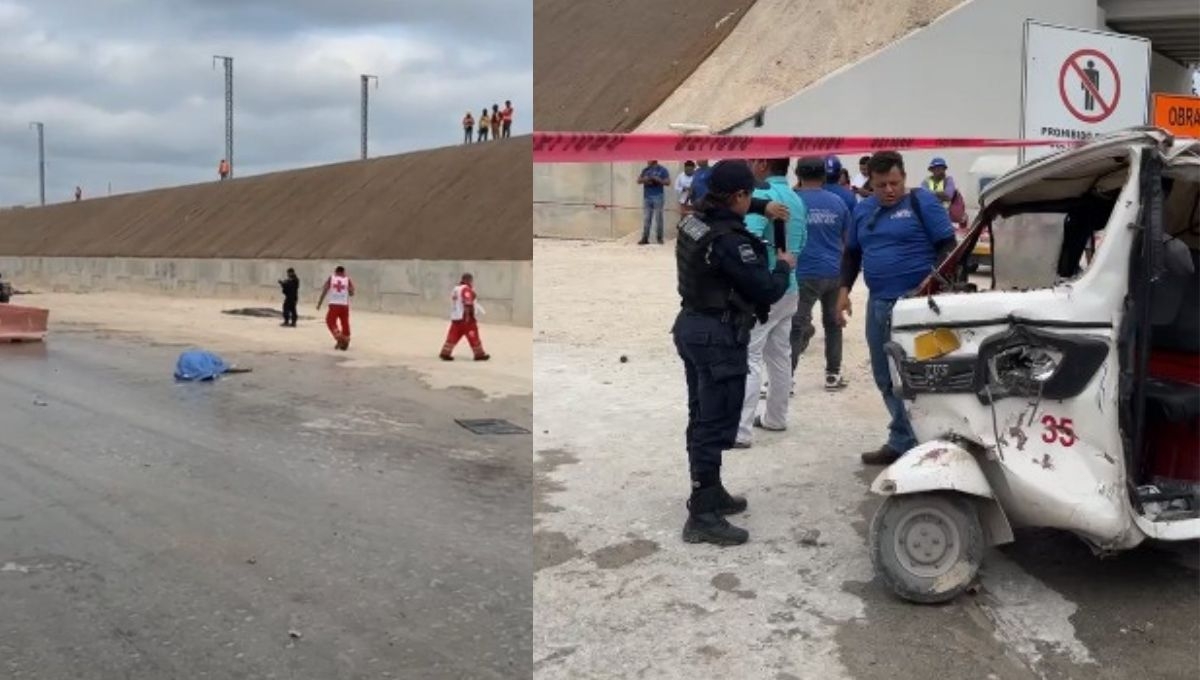 El mototaxista salió volando tras el accidente