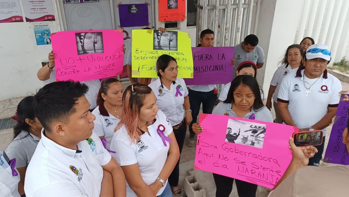 Así se vivió la manifestación en Tulum Así se vivió la manifestación en Tulum