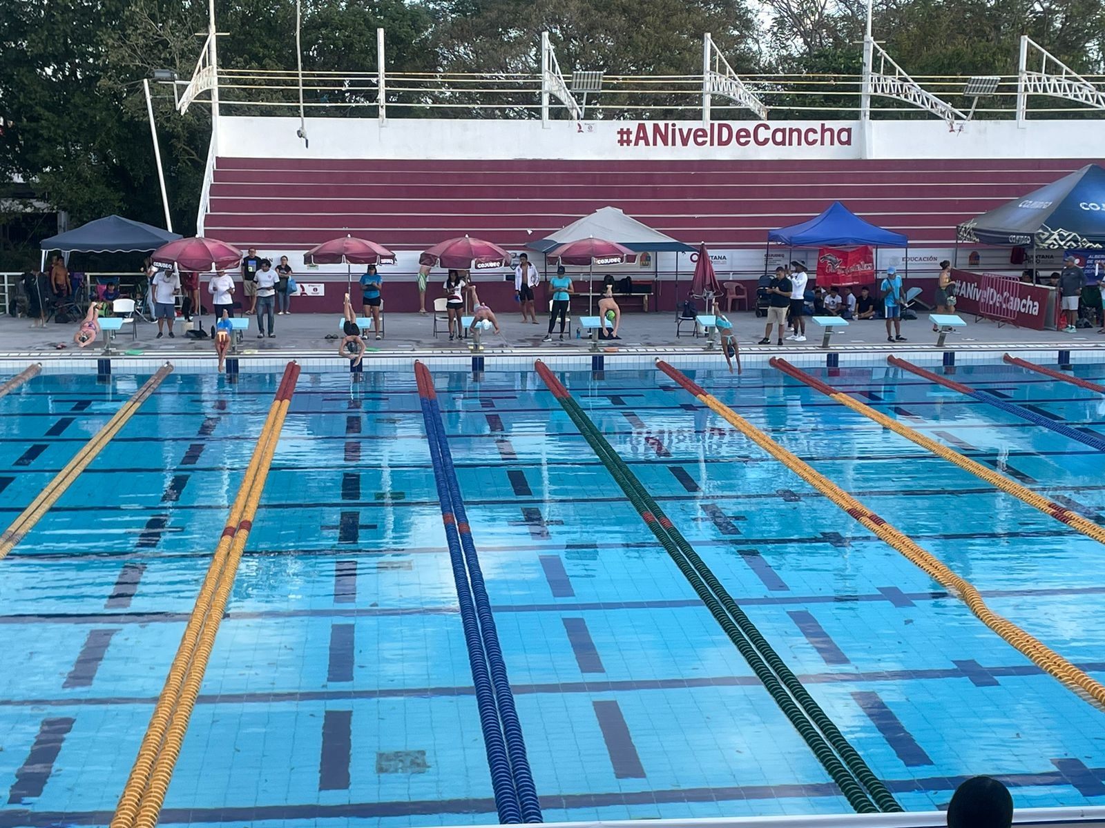 Realizan la segunda etapa del  Circuito Unificado de Natación de Curso Corto de Cancún