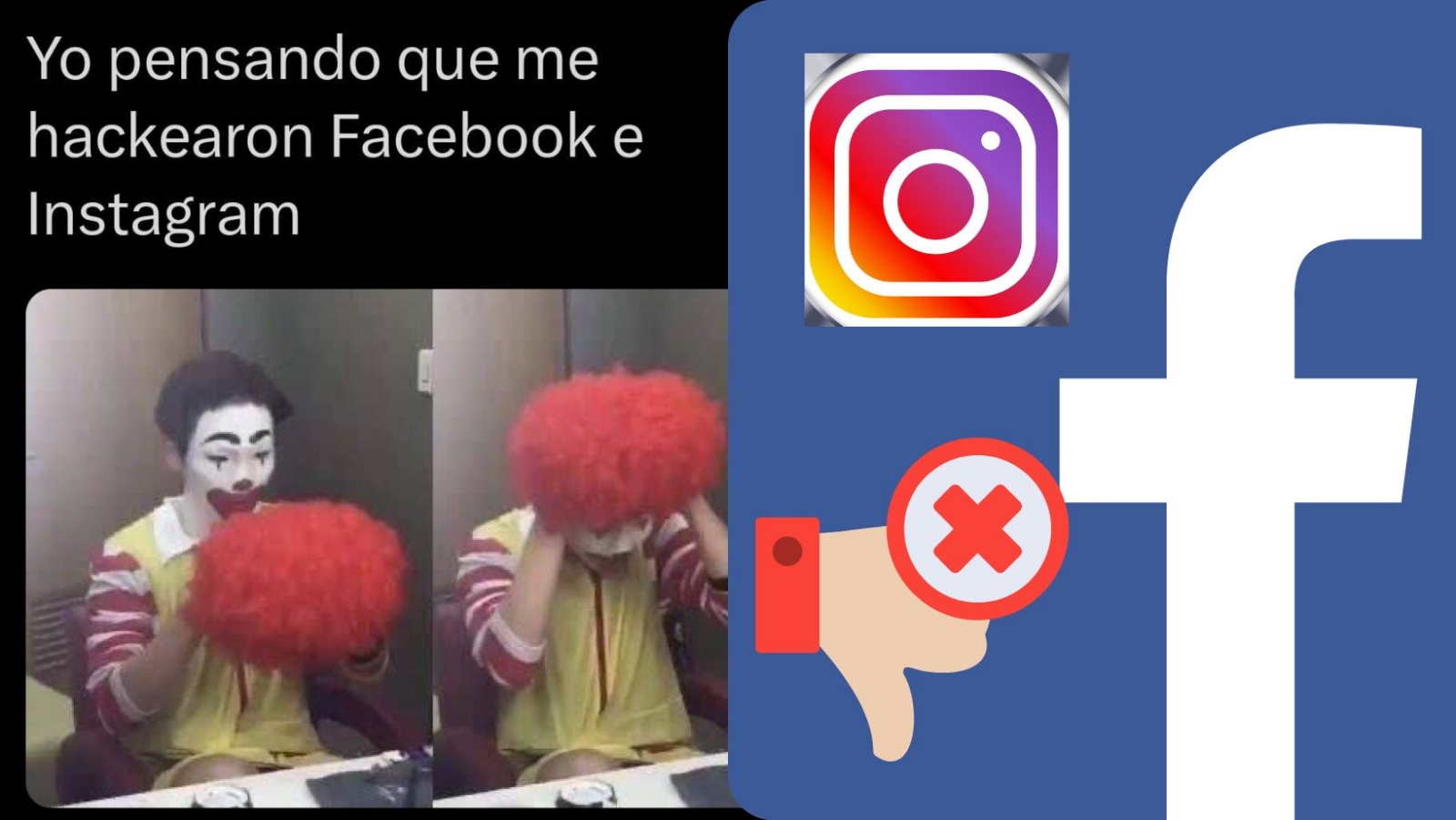 Los mejores memes de la caída de Facebook e Instagram