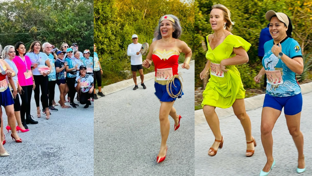 Las mujeres corrieron entre 100 y 200 metros Las mujeres corrieron entre 100 y 200 metros