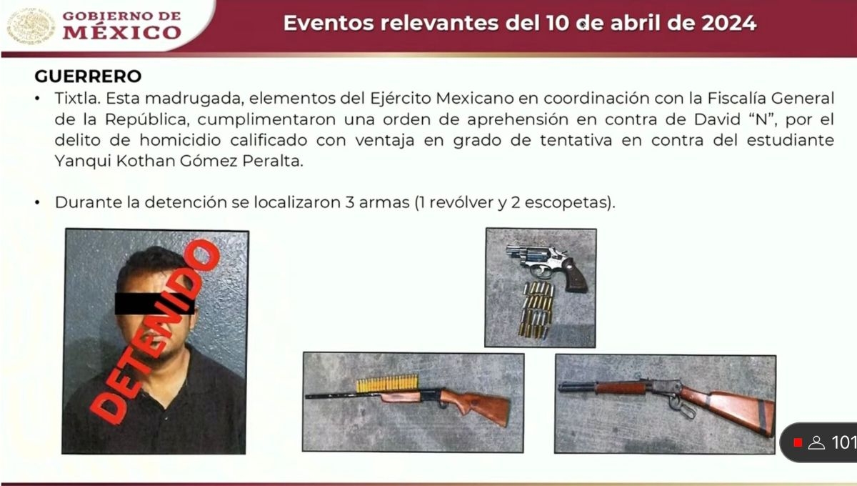 La titular de Gobernación señaló al confirmar la detención del policí inolucrado en la muerte de una estudiante de Ayotzinapa, que a diferencia del pasado no se fabrican culpables La titular de Gobernación señaló al confirmar la detención del policí inolucrado en la muerte de una estudiante de Ayotzinapa, que a diferencia del pasado no se fabrican culpables