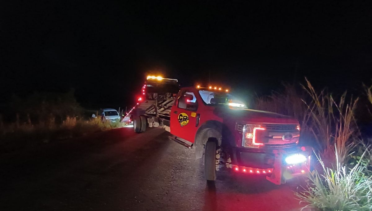 La camioneta fue rescatada en Escárcega La camioneta fue rescatada en Escárcega
