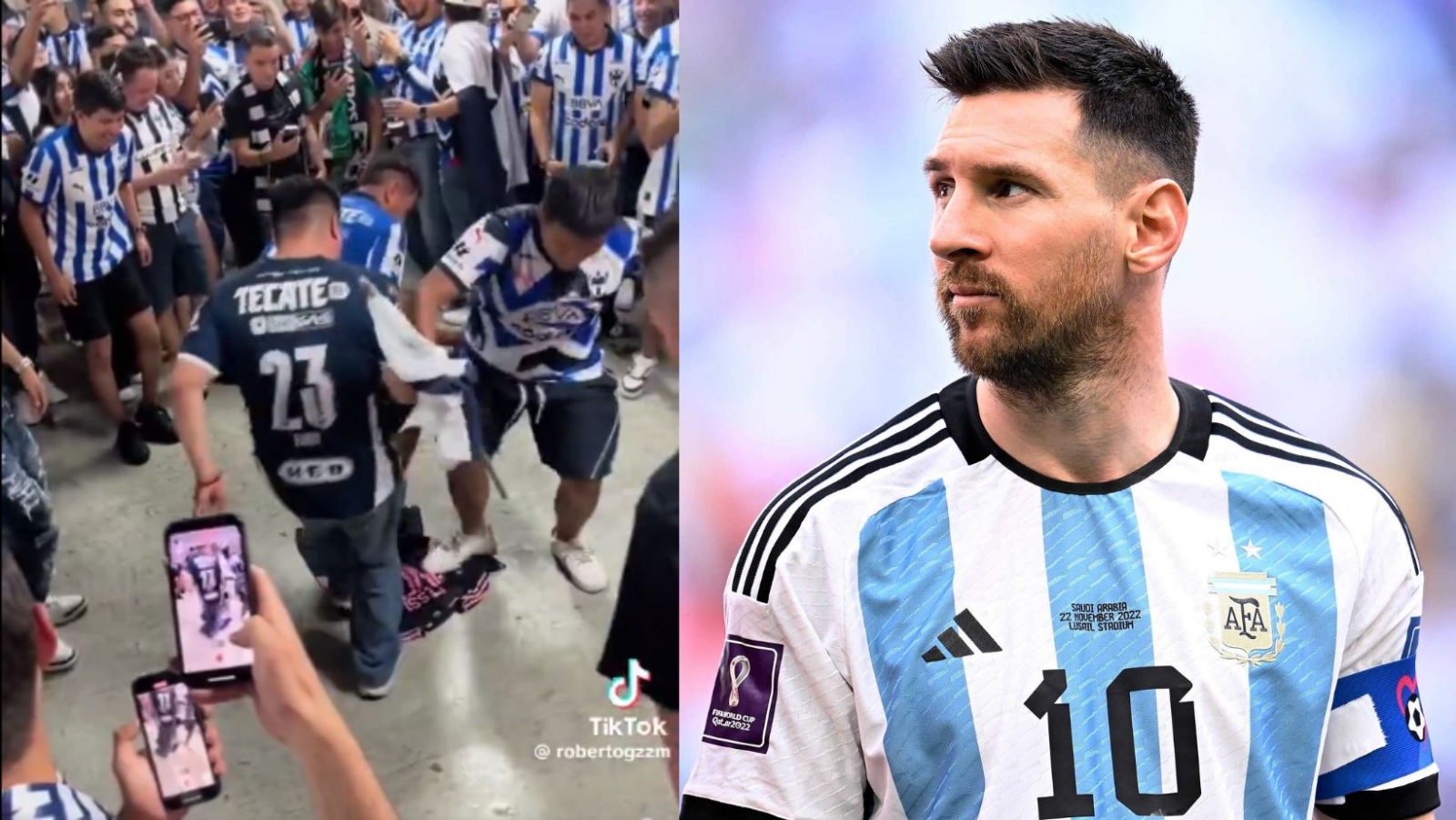 Mexicanos odiados en Argentina por pisar camiseta de Messi del Inter de Miami: VIDEO