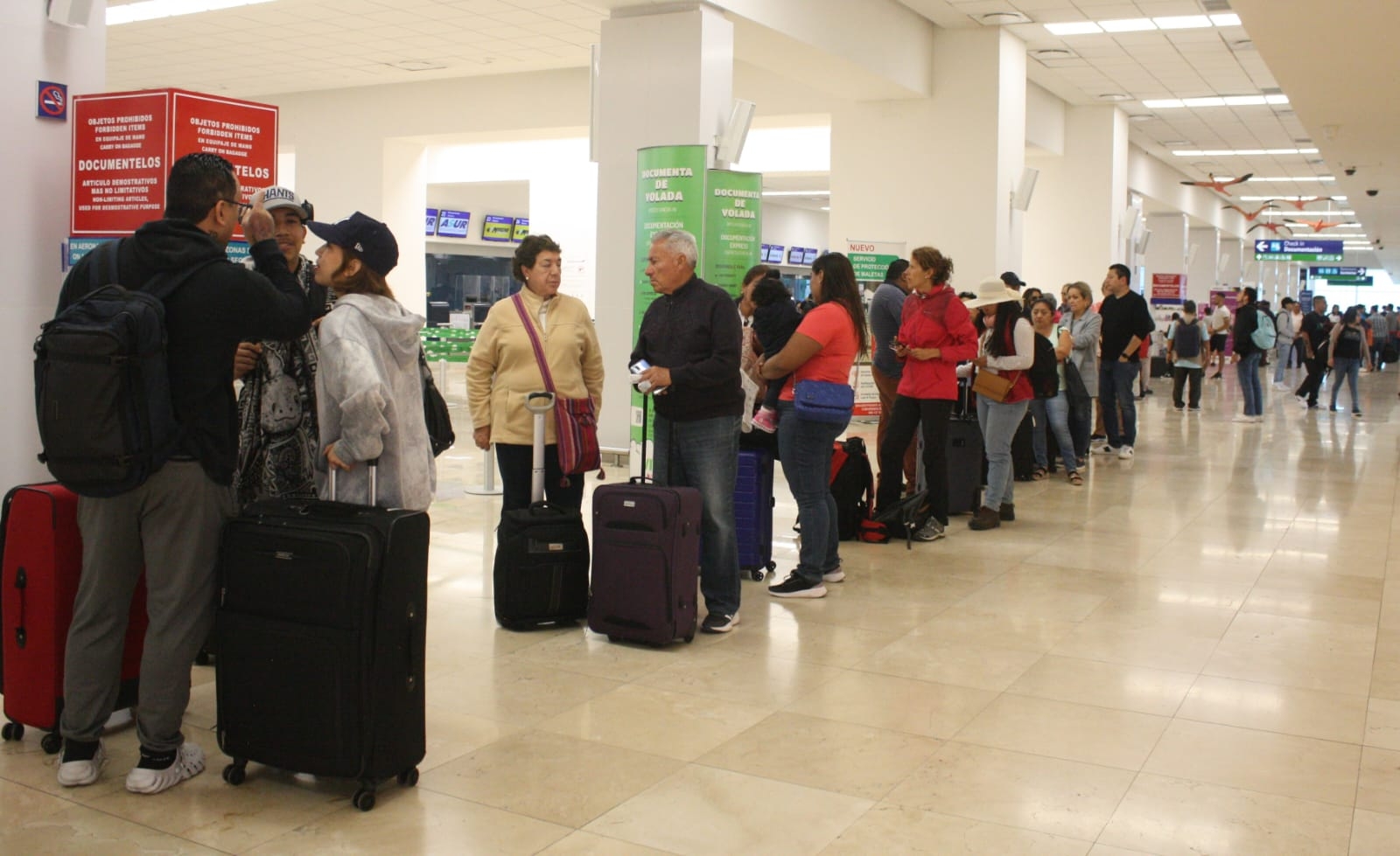 El Aeropuerto de Mérida registra buena movilidad de pasajeros